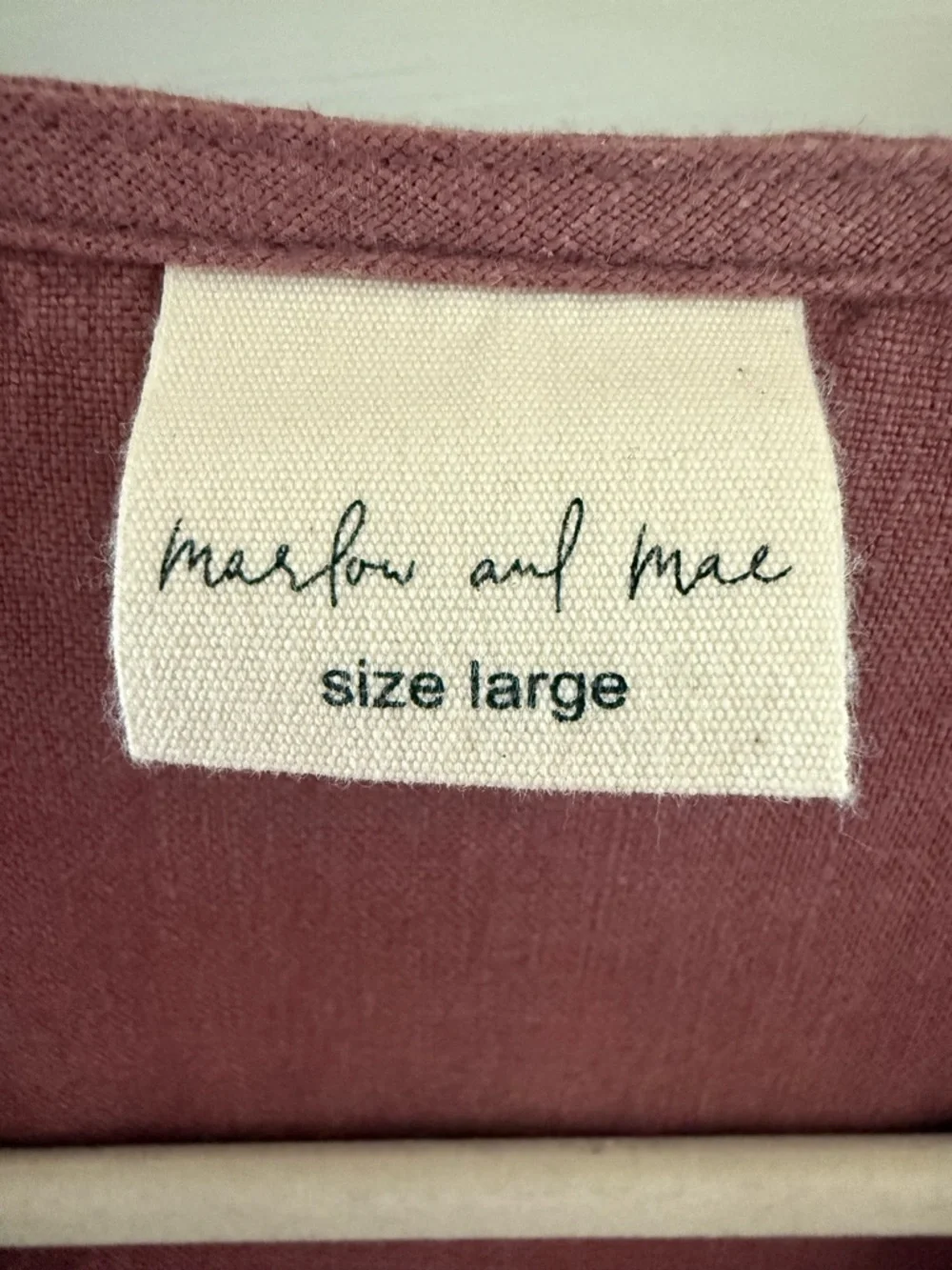 100% Linen Marlow and Mae Harp Dress - Picture 4 of 4